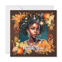 Fallende voor Fall Gorgeous Girl Gratitude Kaart