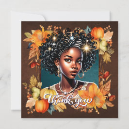 Fallende voor Fall Gorgeous Girl Gratitude Kaart