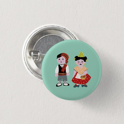 falleros ronde button 3,2 cm (Voorkant /achterkant)