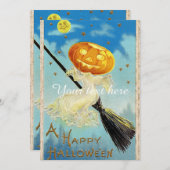 Falletje Happy Halloween Pumpkin-heks (Voorkant / Achterkant)