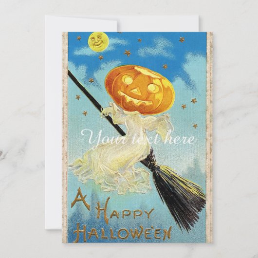 Falletje Happy Halloween Pumpkin-heks (Voorkant)