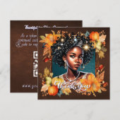 Fallin' for Fall Gorgeous Girl Gratitude Card Kaart (Voorkant / Achterkant)
