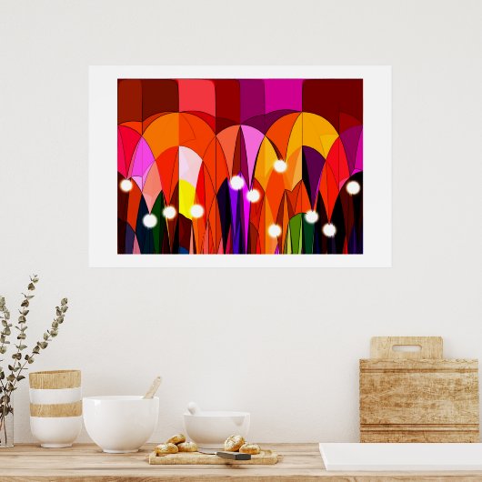 Falling art poster (Keuken)
