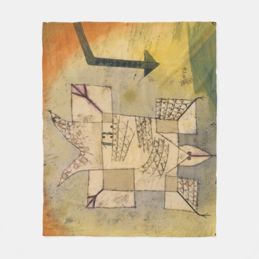 Falling Bird Paul Klee 1919 Fleece Deken (Voorkant)