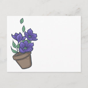 Falling Bowl of Petunias Briefkaart