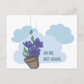 Falling Bowl of Petunias Briefkaart (Voorkant)