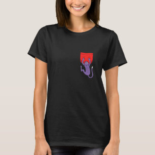 Falling Cat Pocket T-shirt