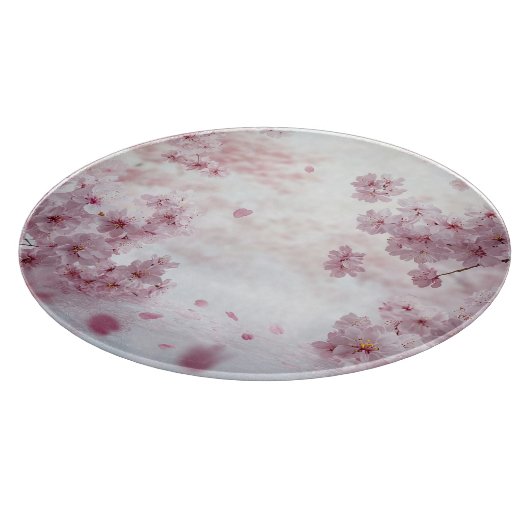 Falling Cherry Blossom Snijplank (Hoek)