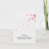 Falling Cherry Blossom Sympathie Hartelijk dank Kaart (Voorkant)