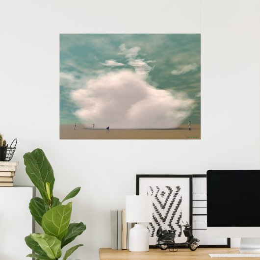 FALLING CLOUD POSTER (Thuiskantoor)