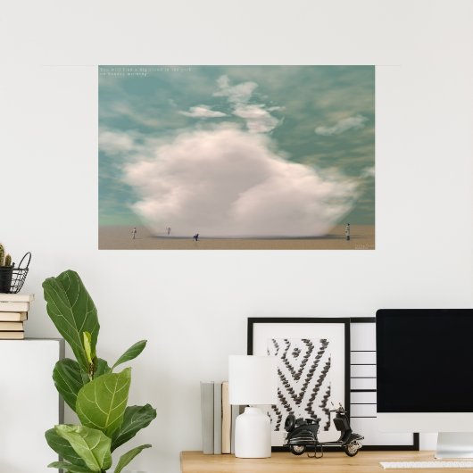 Falling Cloud Poster (Thuiskantoor)