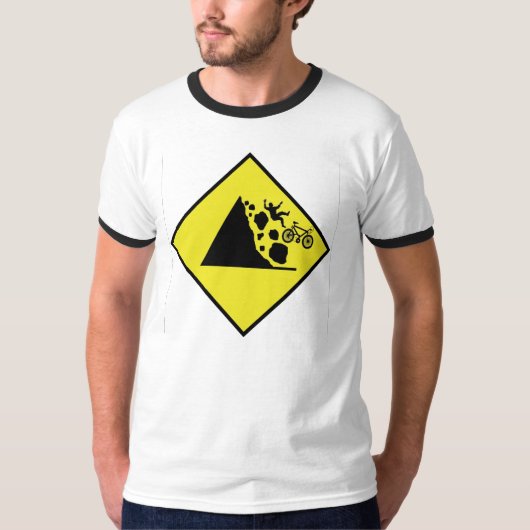 Falling Cyclist T-shirt (Voorkant)