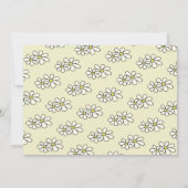 Falling Daisies White Floral Photo Birthday Kaart (Achterkant)