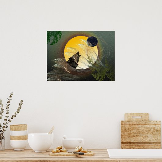 Falling Feathers Poster (Keuken)