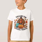 Falling For Physical Therapy Pt Pumpkin Fall Thank T-shirt (Voorkant)