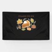 Falling for Pie – Gezellig Herfst Pompoen Pie Desi Spandoek (Horizontaal)