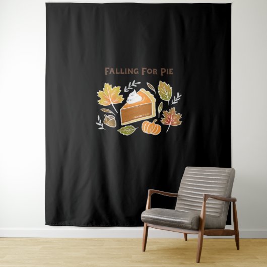 Falling for Pie – Gezellig Herfst Pompoen Pie Desi Wandkleed (In situ)