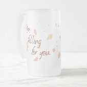Falling for You Frosted Glass Matglas Bierpul (Voorkant links)