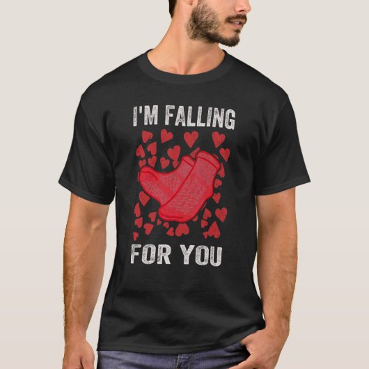 Falling for You PCT CNA Nurse Happy Valentines Day T-shirt (Voorkant)