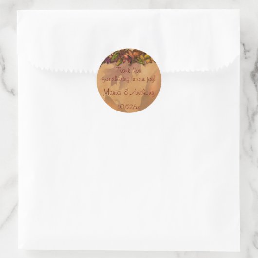 Falling Forever Ronde Sticker (Tas)