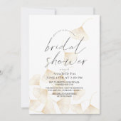 Falling Gold Ginkgo laat virtueel Vrijgezellenfees Kaart (Voorkant)