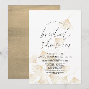 Falling Gold Ginkgo Leaves Drive-by Vrijgezellenfe Kaart