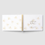 Falling Gold Ginkgo Leaves Fall Wedding Gastenboek (Volledig)
