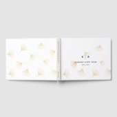 Falling Gold Ginkgo Leaves Fall Weduwen Guest Book Gastenboek (Volledig)