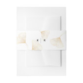 Falling Gold Ginkgo Leaves Weddenschap Belly Band Uitnodigingen Wikkel (Voorkant Voorbeeld)