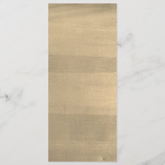 Falling Gold Ginkgo Leaves Wedding Menu Kaart (Achterkant)