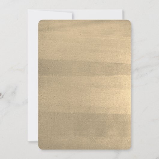 Falling Gold Ginkgo leest legant Wedding Kaart (Achterkant)