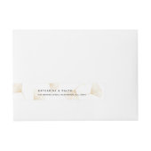 Falling Gold Ginkgo leest Wraparound Label Adreslabel Wikkel (Voorkant)