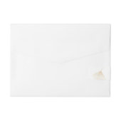 Falling Gold Ginkgo leest Wraparound Label Adreslabel Wikkel (Achterkant)