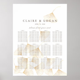 Falling Gold Ginkgo - Weddenschappen Poster