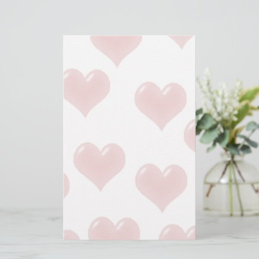 Falling Hearts Briefpapier (Staand voorkant)