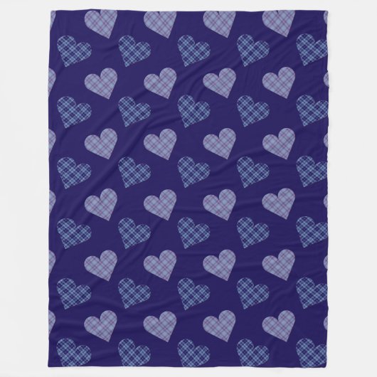 Falling Hearts in het voorjaar Fleece Deken (Voorkant)