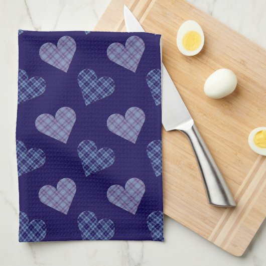 Falling Hearts in het voorjaar Theedoek (Quarter Fold)