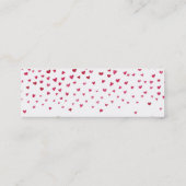 Falling Hearts Mini Visitekaartje (Achterkant)