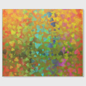 Falling Hearts Oranje Cadeaupapier (Vlak)