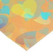 Falling Hearts Oranje Korte Tafelloper (Hoek)