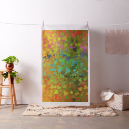 Falling Hearts Oranje Stof