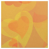 Falling Hearts Oranje Stof (Close Up)