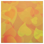 Falling Hearts Oranje Stof (Swatch)