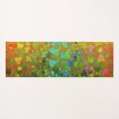 Falling Hearts Oranje Yogamat (Voorkant (horizontaal))