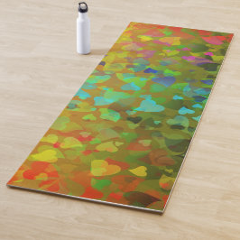 Falling Hearts Oranje Yogamat