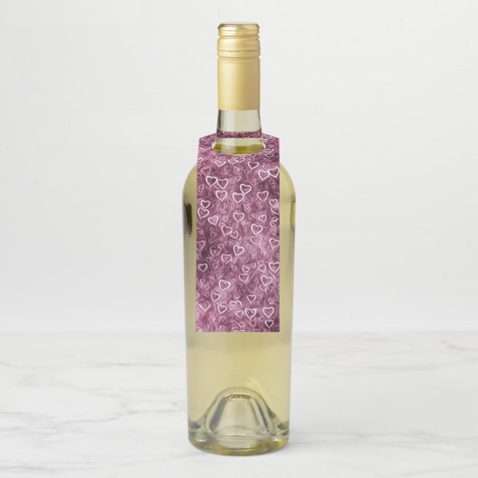 Falling Hearts - Pink Flessenhanger (Op fles)