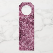 Falling Hearts - Pink Flessenhanger (Voorkant)