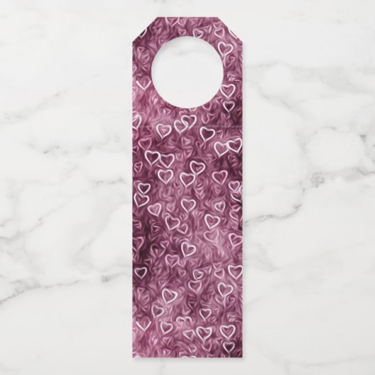 Falling Hearts - Pink Flessenhanger (Voorkant)