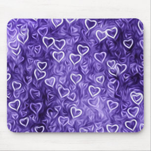 Falling Hearts - Purple Muismat