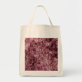 Falling Hearts - Red Tote Bag